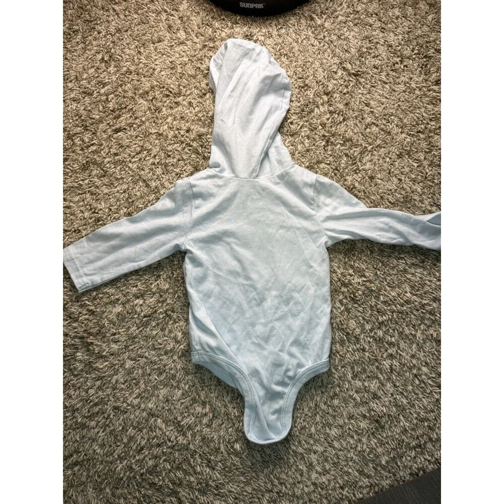 Disney Simba Future King Baby Bodysuit Hooded Blue Long Sleeve 18M Lion King